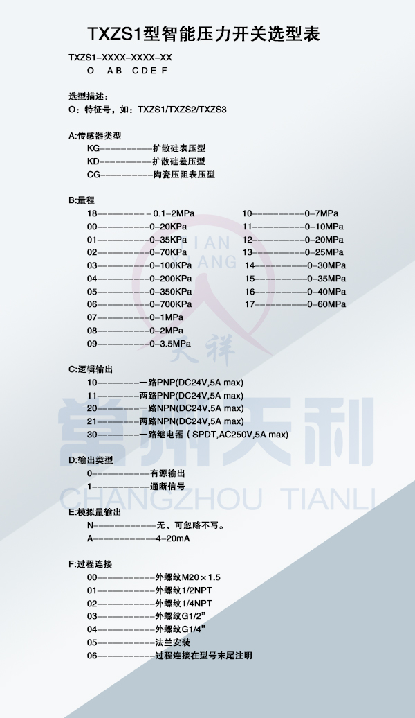 智能壓力開(kāi)關(guān)選型介紹(四)